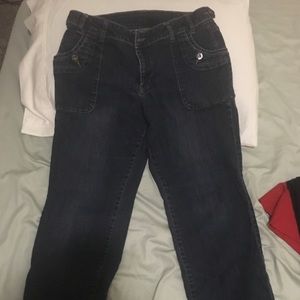 Dark denim size 10 Capri